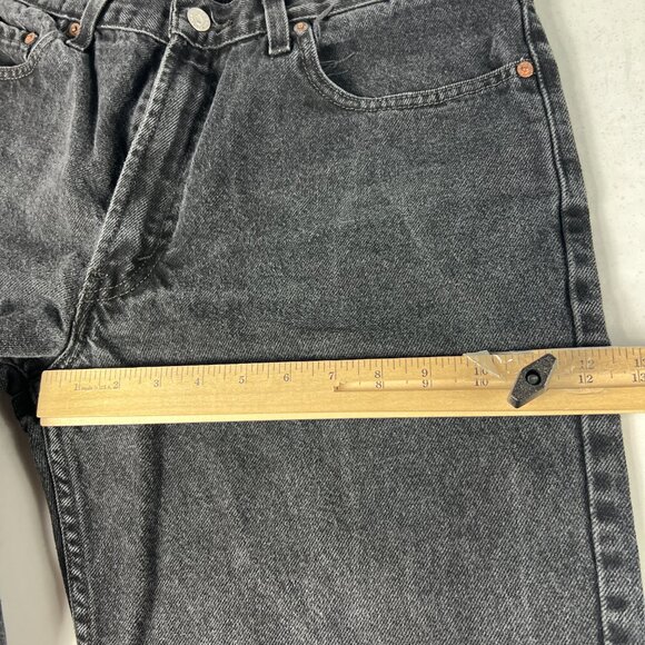 Y2K Levi's Jeans Men's Measured 34x32* 550 Relaxed Black Faded Denim Tag 34x34 - Picture 14 of 16